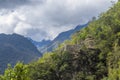 Inca ruins near Machu Picchu Cuzco Peru Royalty Free Stock Photo