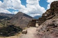 Inca ruins in Pisac, antient area,