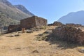 The Inca Ruins of Pumamarca, near the town of Ollantaytambo, Cusco, Peru