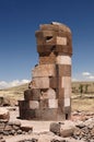 Inca ruins in Sillustani, Titicaca lake, Peru Royalty Free Stock Photo