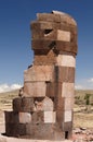 Inca ruins in Sillustani, Titicaca lake, Peru Royalty Free Stock Photo