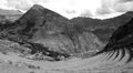 The Inca ruins and terraces of Winay Wayna Royalty Free Stock Photo