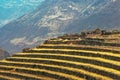 Inca Ruins in Pisac, Peru Royalty Free Stock Photo