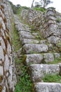 Inca ruins of Winay Wayna on the Inca Trail to Machu Picchu, Peru Royalty Free Stock Photo