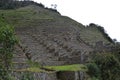 Inca ruins at Winay Wayna on the Inca Trail to Machu Picchu, Peru Royalty Free Stock Photo