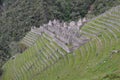 Inca ruins at Winay Wayna on the Inca Trail to Machu Picchu, Peru