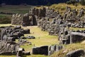 Inca stonework at Sacsayhuaman - Cusco - Peru Royalty Free Stock Photo