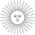 Sun of Inca graphic icon