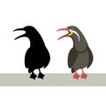 Inca tern vector illustration flat style black silhouette