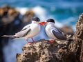 Inca Terns on a Peruvian Island Made With Generative AI illustration