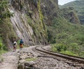 Inca trail of Machu Picchu, Cusco, Peru Royalty Free Stock Photo