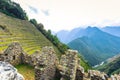 Inca Trail, Peru - August 03, 2017: Ancient ruins of Winay Wayna on the Inca Trail, Peru Royalty Free Stock Photo