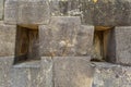 Inca wall in Ollantaytambo, Valle Sagrado - Sacred Valley in Cuzco, Peru Royalty Free Stock Photo