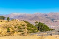 Inca Wall in SAQSAYWAMAN, Peru, South America. Example of polygonal masonry. The famous 32 angles stone Royalty Free Stock Photo