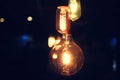 Incandescent bulbs glow Royalty Free Stock Photo