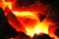 Incandescent coal