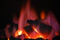 Incandescent coal Royalty Free Stock Photo