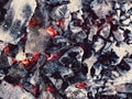 Incandescent coal background Royalty Free Stock Photo