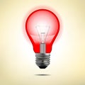 Incandescent electric lamp in vector format Royalty Free Stock Photo