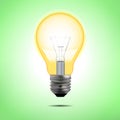 Incandescent electric lamp in vector format Royalty Free Stock Photo