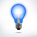 Incandescent electric lamp in vector format Royalty Free Stock Photo