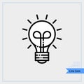 Incandescent icon - Professional, Pixel-aligned, Pixel Perfect, Editable Stroke, Easy Scalablility