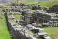 Incas ancient ruins of Sacsayhuaman in Peru Royalty Free Stock Photo