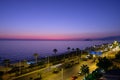 Incekum resort beach view on sunset near Alanya Royalty Free Stock Photo