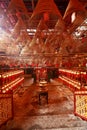 Incense buring in a Chinese Tample Royalty Free Stock Photo