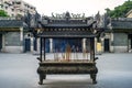 Incense burners in front of Renwei Temple Royalty Free Stock Photo