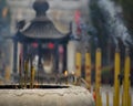Incense burning Royalty Free Stock Photo