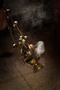 Incense during ceremony in Orthodox church closeup