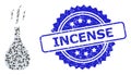 Textured Incense Stamp and Recursion Incense Vial Icon Composition