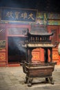 Incense holder in Chinese temple Royalty Free Stock Photo