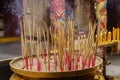 Incense is lit Royalty Free Stock Photo