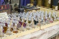 incense shop at a traditional medieval fair in AlcalÃÂ¡ de Henares, Madrid, Spain