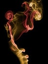 Incense smoke trails Royalty Free Stock Photo