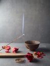 Incense stick. Aromatherapy Royalty Free Stock Photo