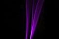 Incense stick with purple smoke trail on black Royalty Free Stock Photo