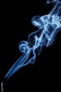 Incense stick smoke trail Royalty Free Stock Photo