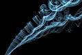 Incense stick smoke trail Royalty Free Stock Photo