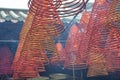 Incense sticks in a Chinese Confucian temple..