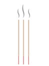 incense sticks icon. incense sign. flat style Royalty Free Stock Photo