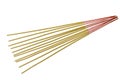 Incense sticks isolated on white background Royalty Free Stock Photo