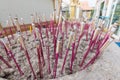 Incense sticks in pots