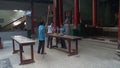 Incense in a temple