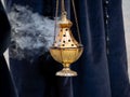 Incense in a thurible en easter week Royalty Free Stock Photo