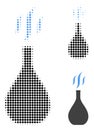 Incense Vial Halftone Dotted Icon Royalty Free Stock Photo