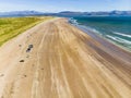 Inch beach, wonderful 5km long stretch of glorious sand and dunes, popular for surfing, swimming and fishing, Dingle Peninsula, Ir Royalty Free Stock Photo