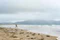 Inch beach, wonderful 5km long stretch of sand and dunes, popular for surfing, swimming and fishing, located on the Dingle Royalty Free Stock Photo